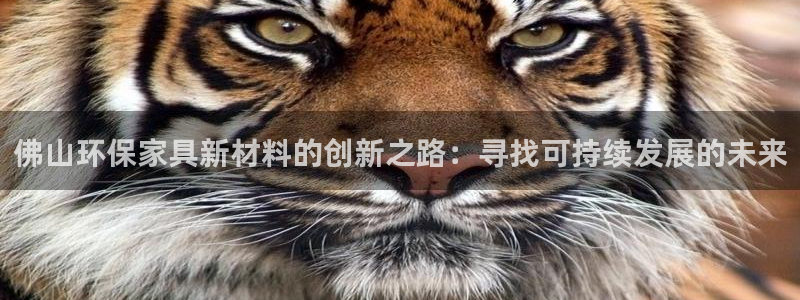 意昂5(KGAME)平台登录网址：佛山环保家具新材料的创新之
